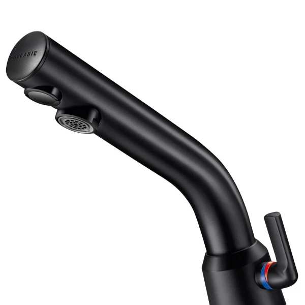 Delabie BINOPTIC MIX mitigeur lavabo M3/8" noir mat sur secteur 230/12V