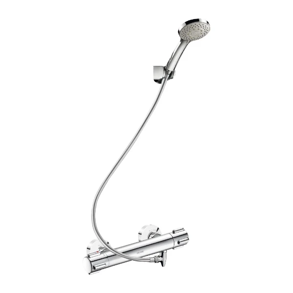 DELABIE Ensemble douche autovidable mitigeur therm. H9739, racc. S/C