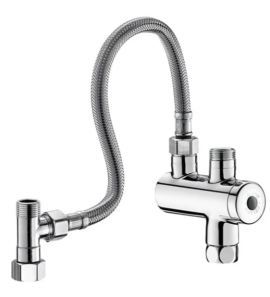 Delabie Premix Nano thermostat 3/8 - chromé - avec kit connexion PEX L.300