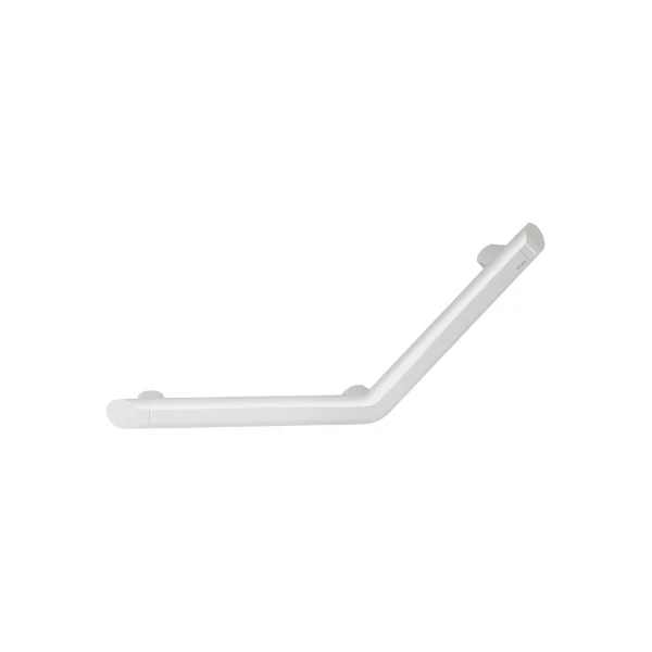 Delabie Barre à 135° Be-Line Ø35 220x220 3 points fix. alu blanc