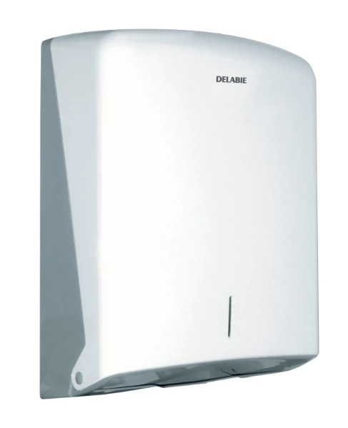 HANDDOEKAUTOMAAT DELABIE wit . 115 - 275 o 365 ! abs .