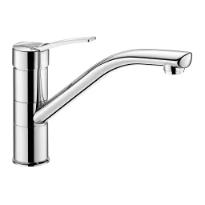 DELABIE Mitigeur évier bec orient. H.155 L.230, manette pleine, BEL