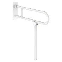 DELABIE Barre rabattable avec pied Basic Ø32 L.760 époxy blanc