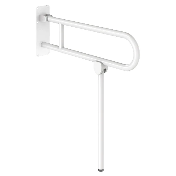 DELABIE Barre rabattable avec pied Basic Ø32 L.760 époxy blanc