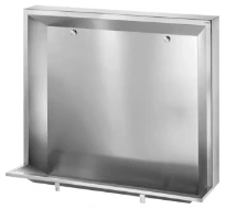 DELABIE Stalle d'urinoir L à encastrer L.1200 alim. arrière Inox 304 sat