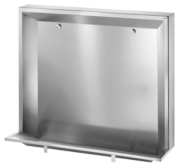 DELABIE Stalle d'urinoir L à encastrer L.1200 alim. arrière Inox 304 sat