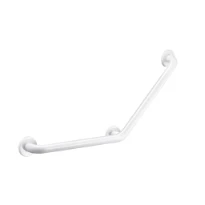 DELABIE Barre à 135° Basic Ø32 400x400 3 points fix. Époxy blanc