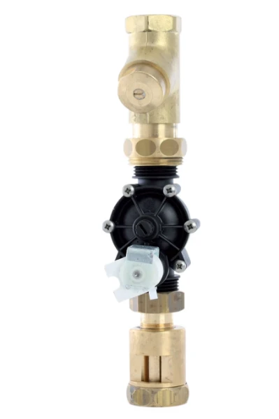 DELABIE Elektroventiel + stopkraan F1"+ luchtsnuiver Ø32 voor WC