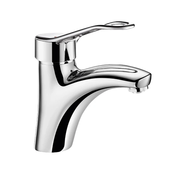 DELABIE Mitigeur lavabo EP H.85 L.135, sans tirette, manette ajourée