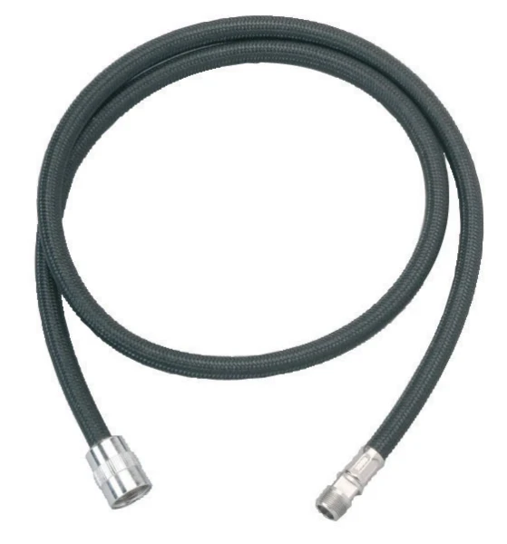 DELABIE Flexible nylon noir L.1,50 m pour douchette d'évier