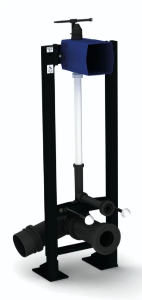 DELABIE TEMPOFIX 3 bâti WC TEMPOMATIC 230/6V Ø110 autoportant kit1/2