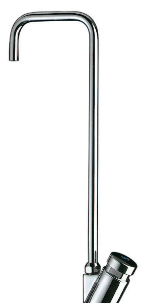 Delabie robinet eau froide avec bec col de cygne pour tube Rilsan 4x6 - chrome