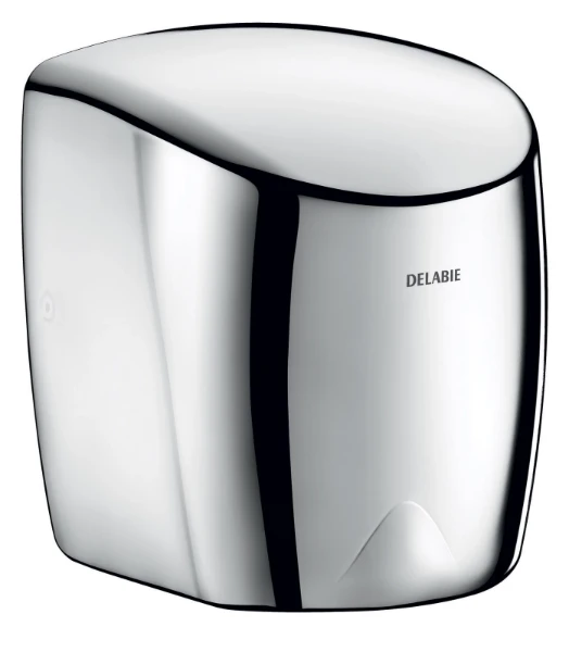 DELABIE Sèche-mains HIGHFLOW automatique à air pulsé Inox brillant