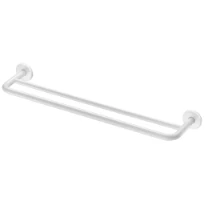 DELABIE Porte-serviette 2 barres Ø20 L.600 Inox époxy blanc