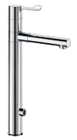 DELABIE Mitigeur élec. à bec orient. H.300 + 2 becs BIOCLIP Inox