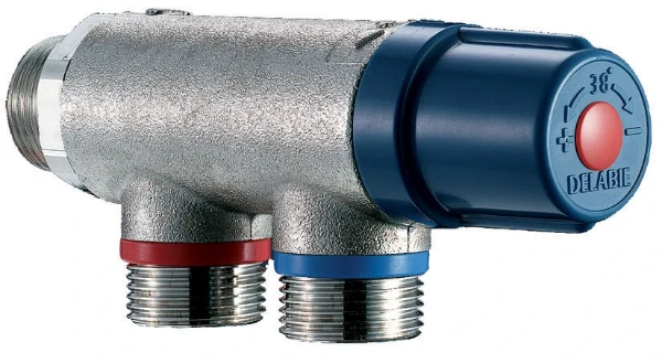Delabie Premix 3/4 thermostat compact débit 23l/min- 3 bar - ingebouwde clapet anti-retourpen