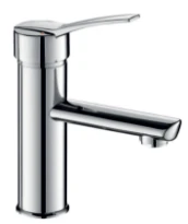 MELANGEUR DE LAVABO MONO-COMMANDE DELABIE SECURITHERM chromé bec fixe/eq.pression avec manette 102 mm/cart.diam 40/sans vidage/3lmin