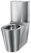 Delabie S21 toilette PACK (toilette + réservoir) - Inox mat - B370xD620 mm - fixation visible