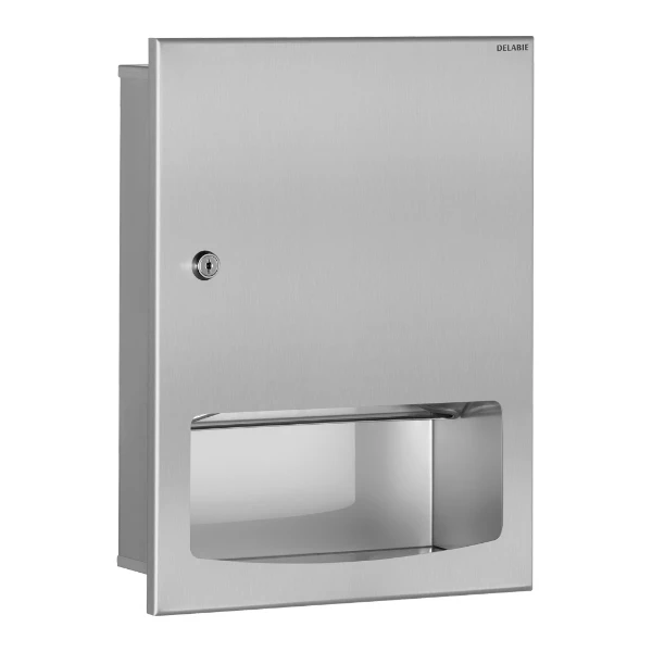 DELABIE Handdoekverdeler inbouw RVS 304 mat gepol. (ex 0013120000)