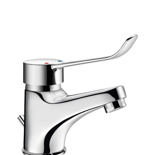 DELABIE Wastafelmngkrn H.60 + trekplug en afvoer, hygiën. hendel, BEL