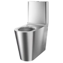 Delabie 700 PMR S toilette PACK (toilette + réservoir) - Inox mat - B370xD700 mm - fixation visible