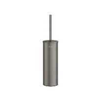 DELABIE Pot à balai WC mural avec couvercle Inox anthracite métallisé