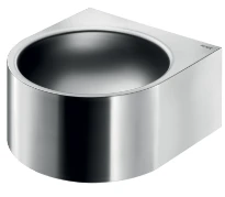Delabie Facil lavabo mural 390 x 360 mm - RVS 304 mat - sans trou de robinet - sans trop-plein