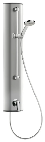 PANNEAU DE DOUCHE DELABIE 210 - 34 o 1050 ! aluminium . mitigeur monocommande+douchette-non temporisé
