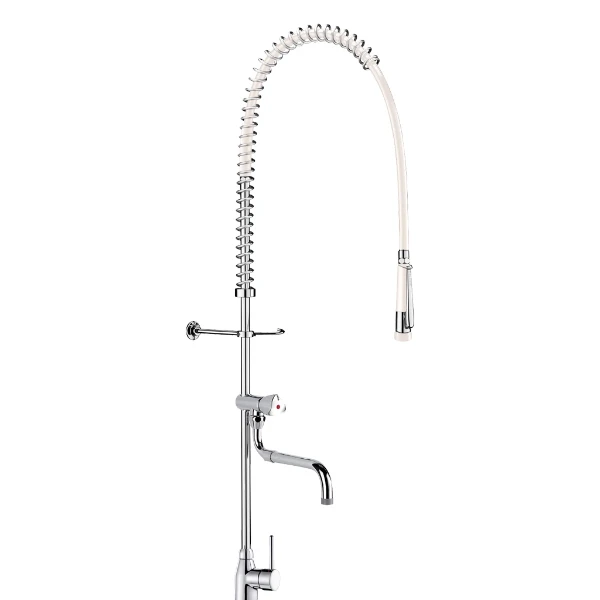 MELANGEUR DE CUISINE DELABIE 1/2 - a/bec d'ecoulement telescop.- douchette + flexible