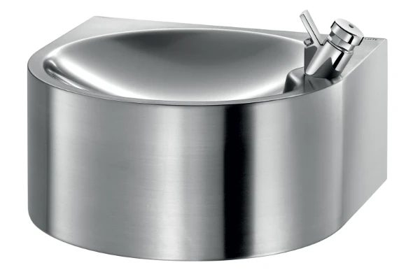 Delabie SD lave-mains murale 320 x 320 mm - RVS 304 mat - avec robinet - sans trop-plein
