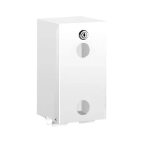 DELABIE Distributeur de papier WC 2 rouleaux Inox 304 époxy blanc