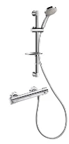 DELABIE Ensemble douche av mitigeur thermostatique H9739S, racc. std