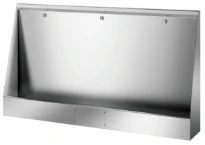 DELABIE Stalle d'urinoir LP à poser L.1800 alim. arrière Inox 304 satiné