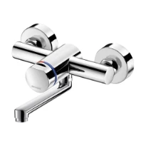 MELANGEUR . DELABIE TEMPOMIX 3 bec orientable 15cm touche,fermeture autom,débit 3l/min,7 sec