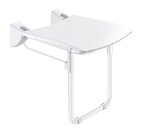 SIEGE RABATTABLE RELEVABLE 420 - 506 o 32 blanc . siege grand confort avec pieds