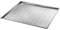 Delabie receveur de douche 800 x 800 x 30 mm - RVS 304 mat