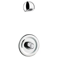 DELABIE Kit TEMPOMIX douche M1/2" mit. encastré ros. Ø195 + ROUND
