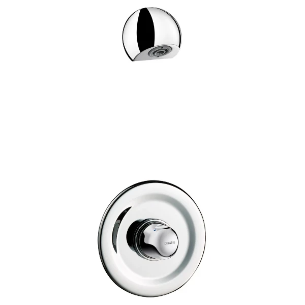 DELABIE Kit TEMPOMIX douche M1/2" mit. encastré ros. Ø195 + ROUND