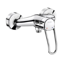 DELABIE Mitigeur de douche EP, manette ajourée, raccords S/C