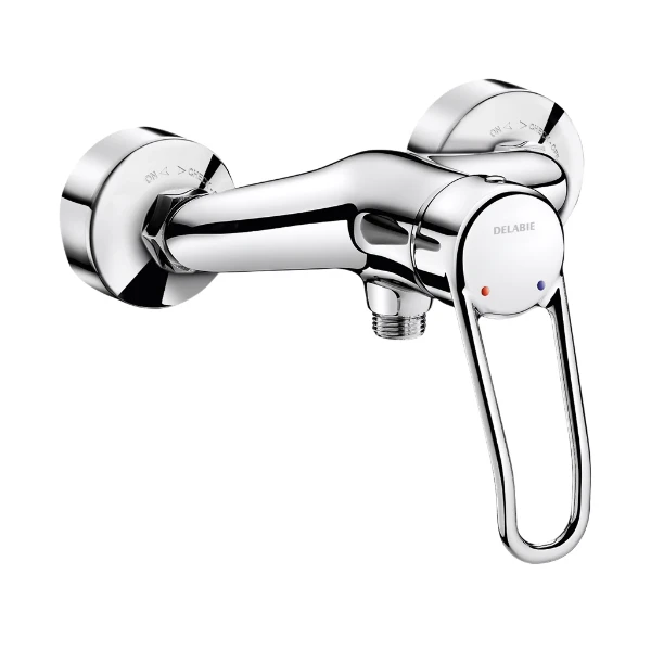 DELABIE Mitigeur de douche EP, manette ajourée, raccords S/C