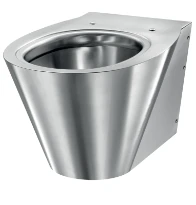 Delabie BCN S cuvette suspendue - Inox mat - B360xD550 mm - fixations visibles