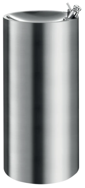 Delabie Ilha Jr lave-mains sur pied 320 x 320 x 800 mm - RVS 304 mat - avec robinet - sans trop-plein