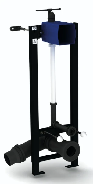 DELABIE TEMPOFIX 3 bâti WC TEMPOMATIC 230/6V Ø90 fix murales kit1/2
