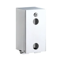 DELABIE Distributeur de papier WC 2 rouleaux Inox 304 poli brillant