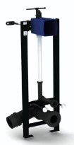 DELABIE TEMPOFIX 3 bâti WC TEMPOMATIC 230/6V Ø110 fix murales kit1/2