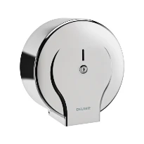 DELABIE Distributeur de papier WC pr bobine 400 m Inox 304 brillant