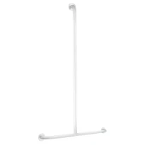 DELABIE Barre de maintien en T Basic Ø32 1150x500 époxy blanc