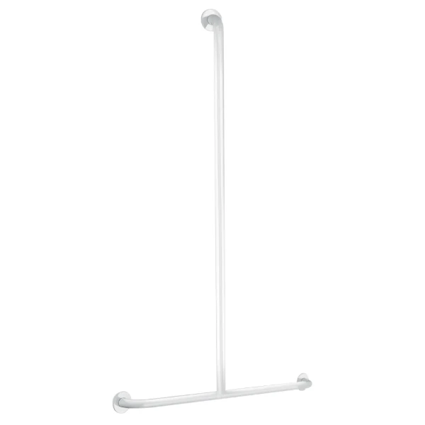 DELABIE Barre de maintien en T Basic Ø32 1150x500 époxy blanc