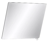 DELABIE Miroir inclinable 600x500 avec poignée poli brillant