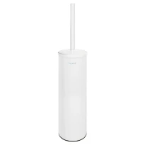 DELABIE Pot à balai WC mural avec couvercle Inox époxy blanc mat